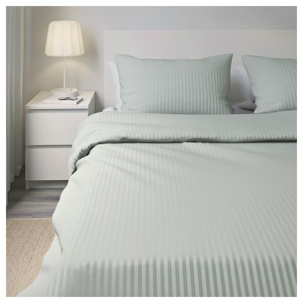 Пододеяльник и 2 наволочки НАТТЭСМИН, светло-серый (200x200/50x70 см) - фото 5