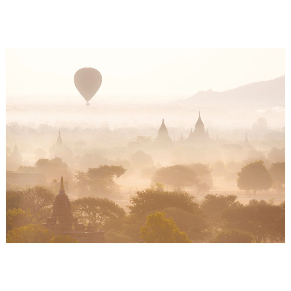 Картина БЬЁРКСТА, Храмы Багана (200x140 см) - схема-чертеж с размерами