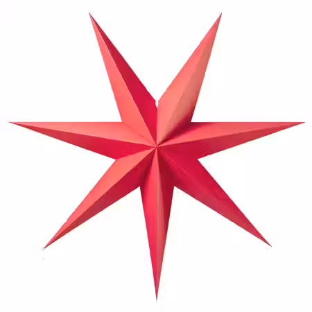 STRÅLA Абажур - красный 90 см