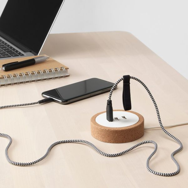 Зарядное устройство USB, белый, пробка IKEA НУРДМЭРКЕ 404.425.72 - фото 2