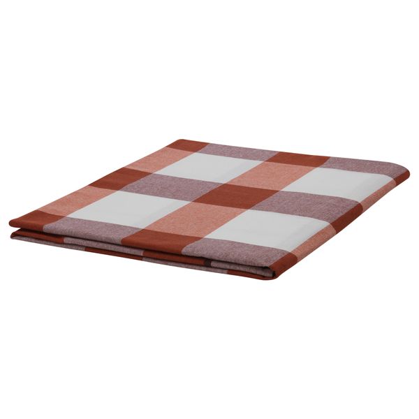 Скатерть РУТИГ, клетчатый орнамент красный (145x240 см) - фото 1