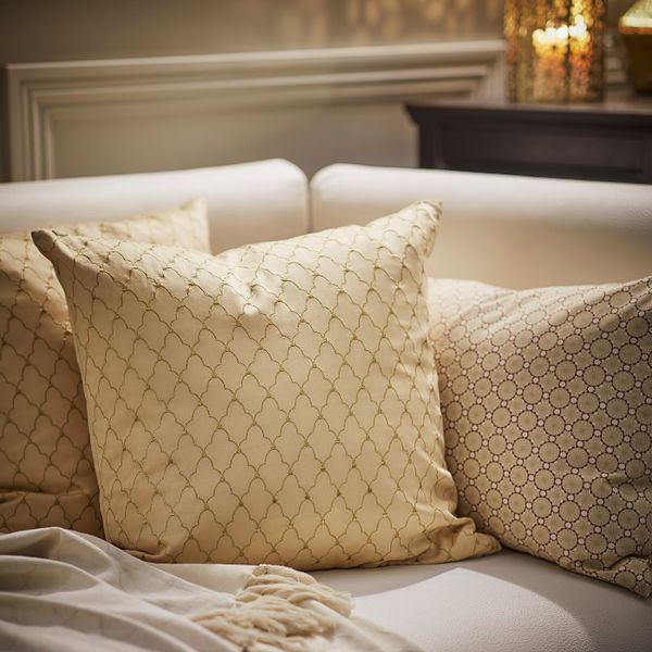 Чехол на подушку, ришелье бежевый 50x50 см IKEA LJUVARE ЛЬЮВАРЕ 804.921.07 - схема-чертеж с размерами