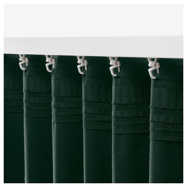 Затемняющие гардины, 1 пара САНЕЛА, темно-зеленый (140x300 см) - фото 3