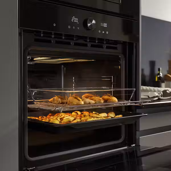 SPJUTBO Духовка с конвекцией - с фукнцией пара функция гриля/чёрный IKEA 500 - фото 3