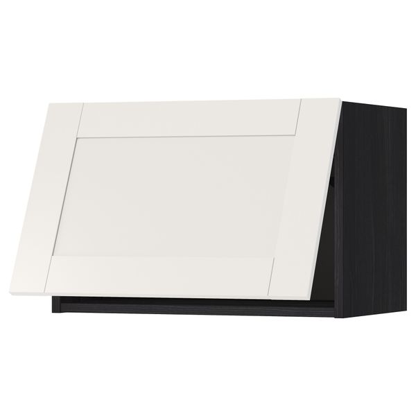 Горизонтальный навесной шкаф МЕТОД, черный, Сэведаль белый - схема-чертеж с размерами