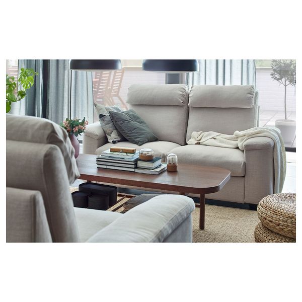 Журнальный стол, коричневый 140x60 см IKEA LISTERBY ЛИСТЕРБИ 104.177.86 - фото 3