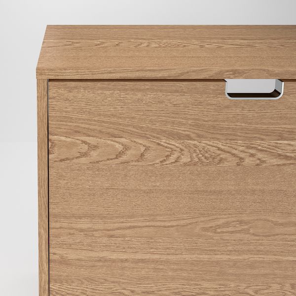 Галошница, 4 отделения, дубовый шпон, 96x17x90 см IKEA STÄLL 405.302.29 - фото 4