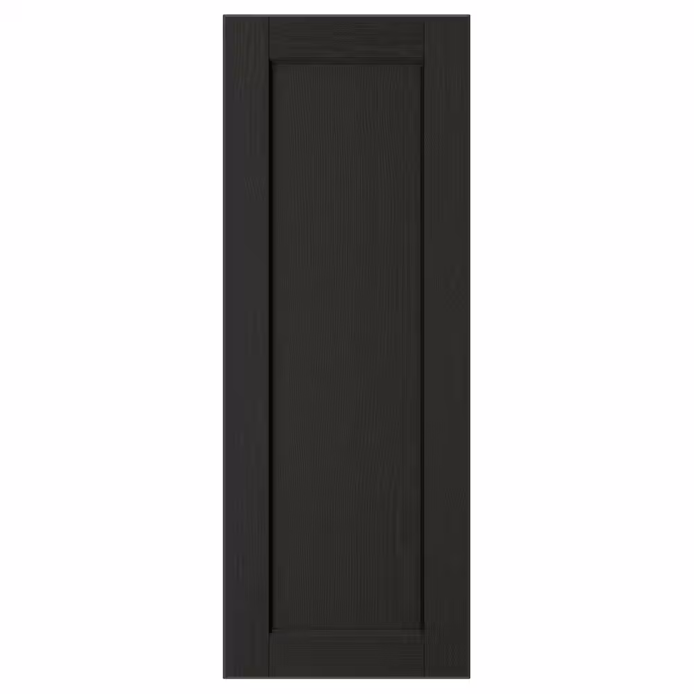LERHYTTAN Дверь - черная морилка 30x80 см - фото 1