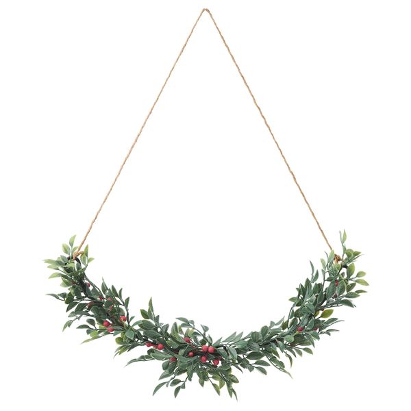 Искусственный венок, для/дома/улицы, зеленый, 33 см IKEA ВИНТЕРФЕСТ 804.368.28 - фото 1