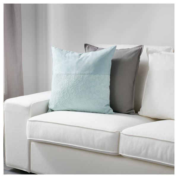 Чехол на подушку ФЭЛЛЬТРАВ, бирюзовый (50x50 см) - схема-чертеж с размерами