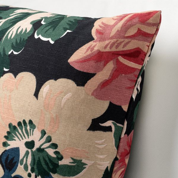 Чехол на подушку, черный/разноцветный 40x40 см IKEA LEIKNY ЛЕЙКНИ 205.086.63 - фото 6