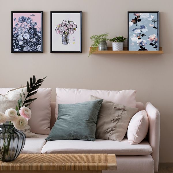 Рама, черный 40x50 см IKEA KNOPPÄNG КНОППЭНГ 103.871.38 - схема-чертеж с размерами