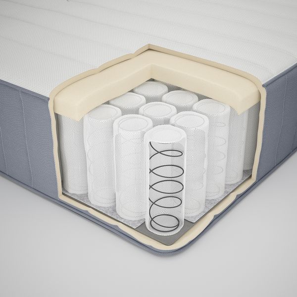 Тахта, 180x200 см, белый, жесткий голубой IKEA ESPEVÄR, VALEVÅG 793.897.62 - фото 5