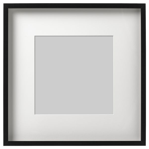 Рама, черный 50x50 см IKEA РИББА 603.815.82 - фото 1