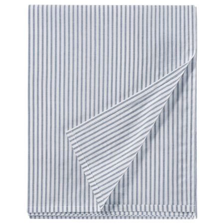SOLFIBBLA СОЛФИББЛА Простыня - белый синий/полоска 240x260 см