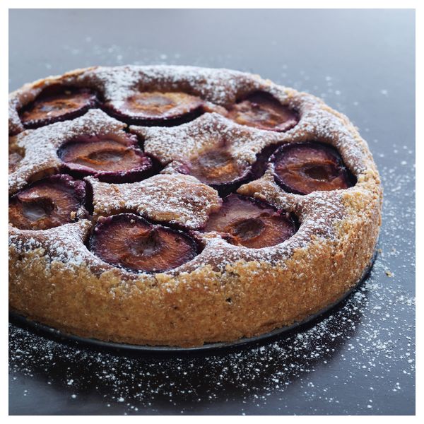 Ароматическая свеча в стакане БРЭККА, темно-сиреневый, Сливовый пирог - схема-чертеж с размерами