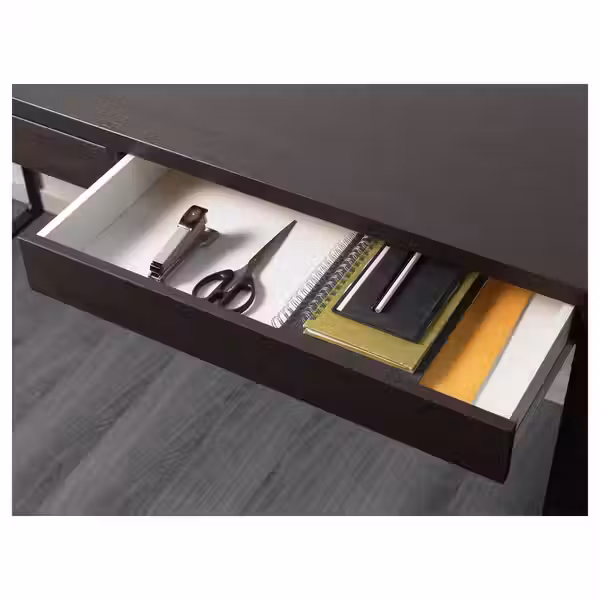 MICKE Письменный стол - черно-коричневый 142x50 см - фото 2