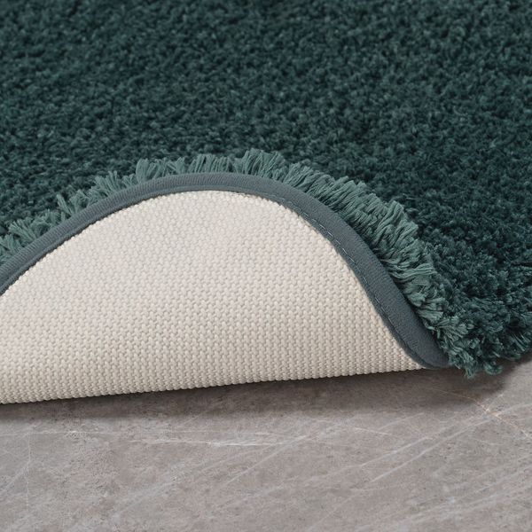 ALMTJÄRN Коврик в туалет - серо-бирюзовый 55x60 см - схема-чертеж с размерами