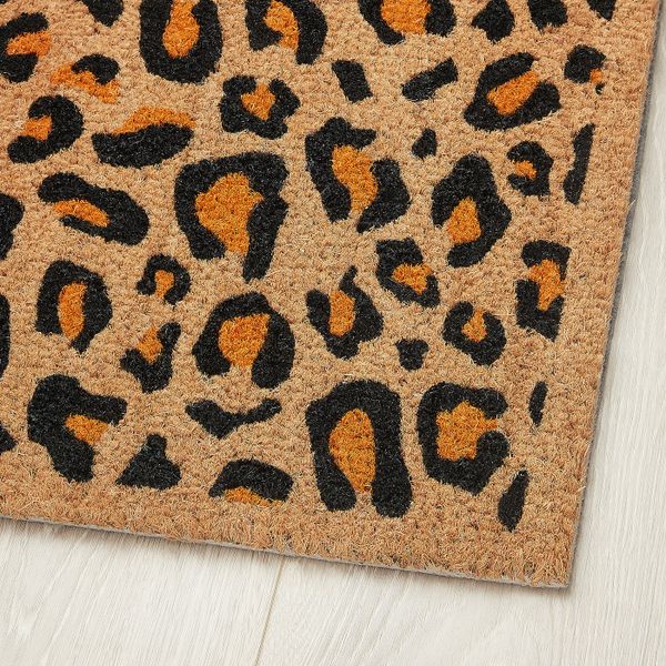 Придверный коврик, леопард черный-оранжевый 40x60 см IKEA SKIBET СКИБЕТ 404.694.44 - схема-чертеж с размерами
