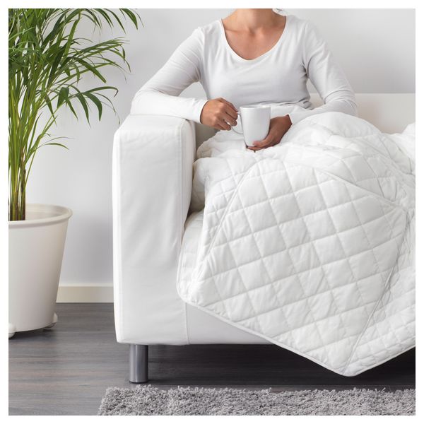 Плед и чехол/на подушку ИКЕА ПС 2017, белый - фото 2