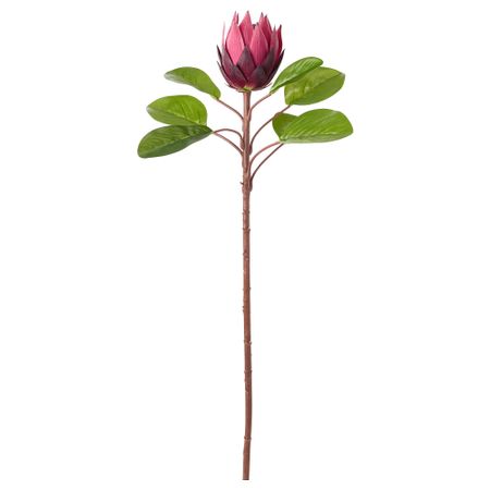 Цветок искусственный СМИККА, протея, розовый (76 см)