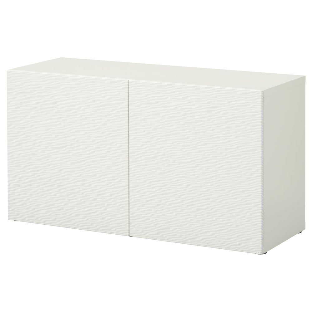 Стеллаж с дверьми, белый/Лаксвикен белый 120x42x64 см IKEA BESTÅ БЕСТО 792.443.78 - фото 1