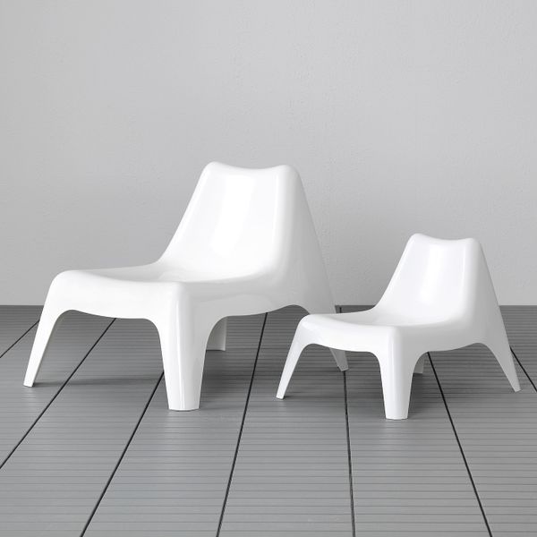 Садовое легкое кресло, белый IKEA ИКЕА ПС ВОГЭ 703.760.66 - фото 6