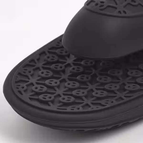 SANDVIVA Варежка-прихватка - силикон/темно-серый - схема-чертеж с размерами