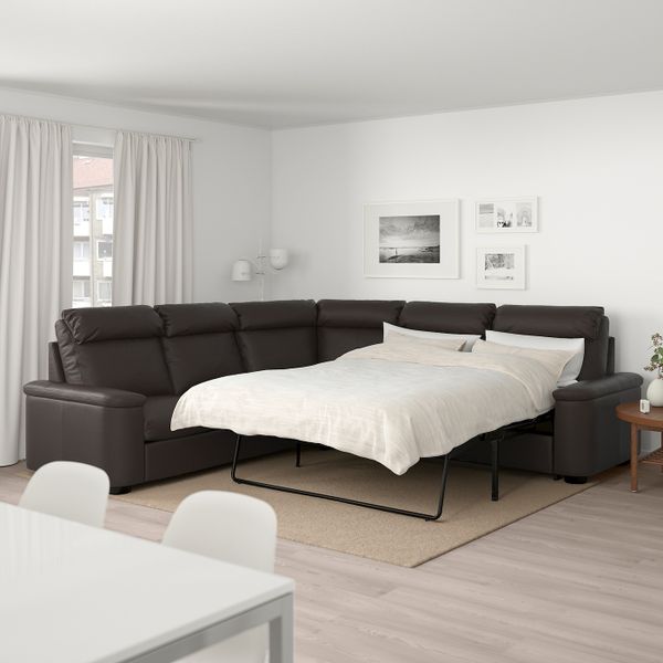 Угловой диван-кровать, 5-местный, Гранн/Бумстад темно-коричневый IKEA LIDHULT ЛИДГУЛЬТ 692.661.82 - фото 3