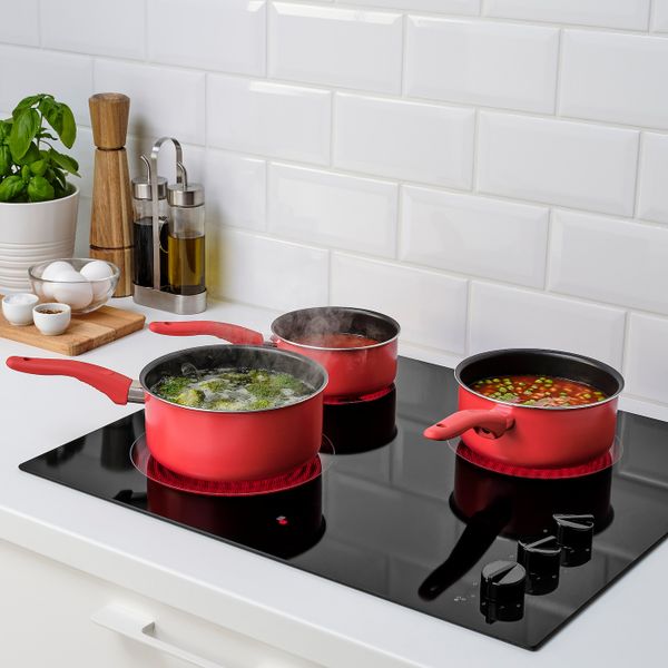 Набор ковшей, 3 штуки, красный IKEA KAVALKAD КАВАЛЬКАД 604.618.66 - фото 2