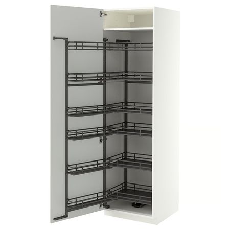 METOD Высокий шкаф с выдвижным модулем