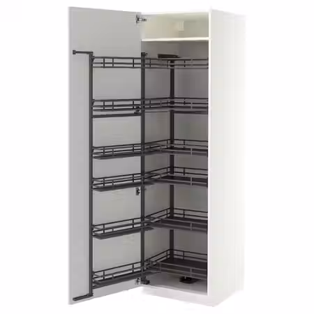 METOD Высокий шкаф с выдвижным модулем