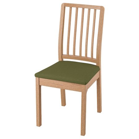 Стул, дуб/Рамна оливково-зеленый IKEA EKEDALEN ЭКЕДАЛЕН 093.182.02