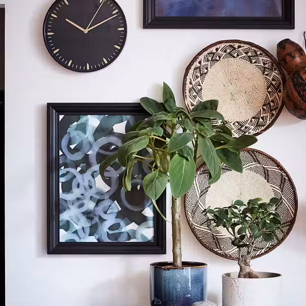 SKÄRIG Настенные часы - синий 26 см - фото 4