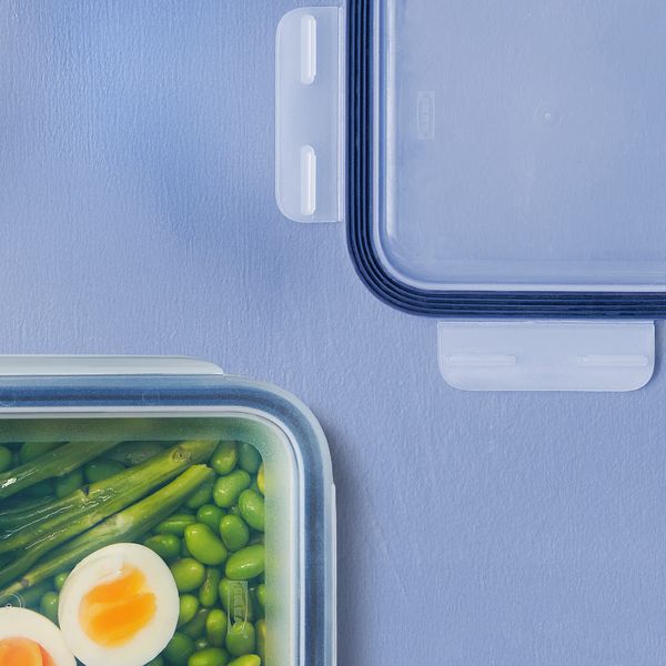 IKEA 365+ Крышка - прямоугольн формы/пластик - схема-чертеж с размерами