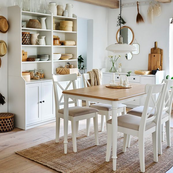 Стол обеденный, дубовый шпон/белый 130x80 см IKEA DANDERYD ДАНДЭРЮД 504.638.56 - фото 5