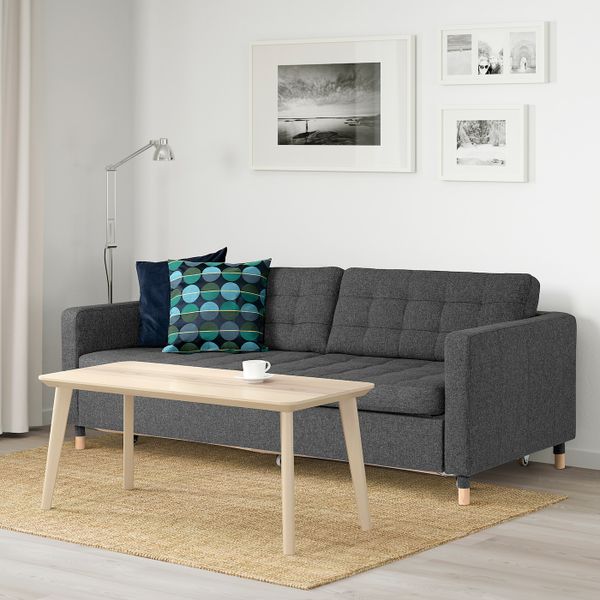 3-местный диван-кровать, Гуннаред темно-серый, дерево IKEA LANDSKRONA ЛАНДСКРУНА 293.198.80 - фото 2