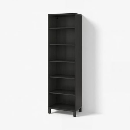 BESTÅ Шкаф - черно-коричневый 60x40x202 см