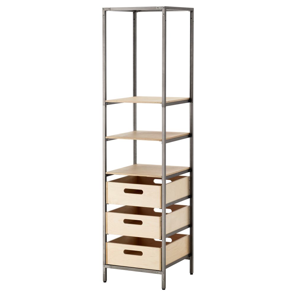 Стеллаж ВЕБЕРЁД, естественный (45x181 см) - фото 1