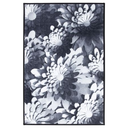 Ковер, короткий ворс ВИНТЕР 2018, черный/белый (60x90 см)