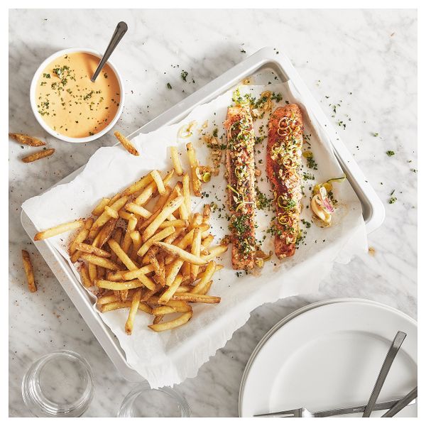 Форма для выпечки, серебристый 38x26 см/2.0 л IKEA VARDAGEN ВАРДАГЕН 303.834.36 - фото 4