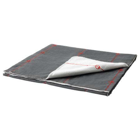 Плед АНВЭНДБАР, серый/белый (130x170 см)