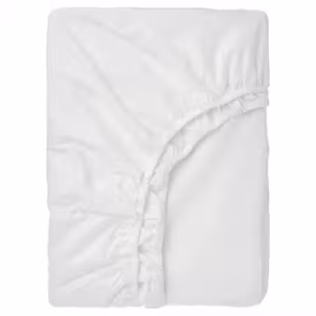 RÖNNVECKMAL РЁННВЕККМАЛ Простыня натяжная - белый 90x200 см