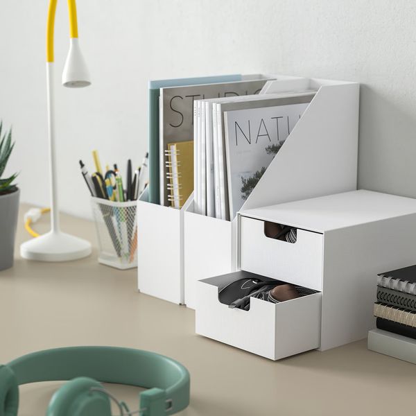 FJÄDERHARV ФЬЕДЕРХАРВ Подставка для журналов - белый - фото 5