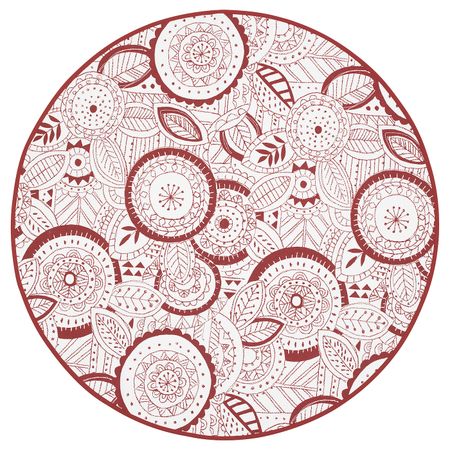 Ковер безворсовый, белый, красный 120 см IKEA ВИНТЕР 2019 604.502.88