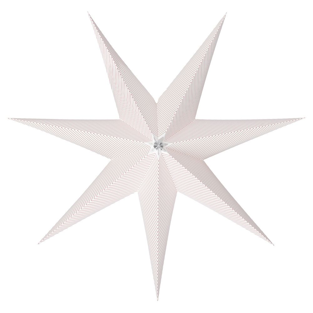 Абажур, в полоску красный, 70 см IKEA СТРОЛА 304.440.05 - фото 1