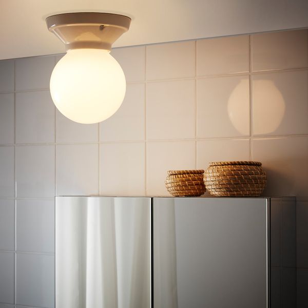 Люстра/бра, каменная керамика, стекло IKEA ВИТЕМОЛЛА 003.610.25 - фото 2