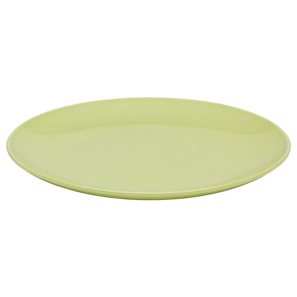 Тарелка ФЭРГРИК, зеленый, фаянс (27 см) - фото 1