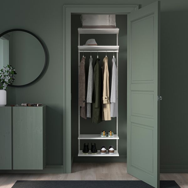 Гардероб, комбинация, белый 62x40x201 см IKEA BOAXEL БОАКСЕЛЬ 093.323.59 - фото 3