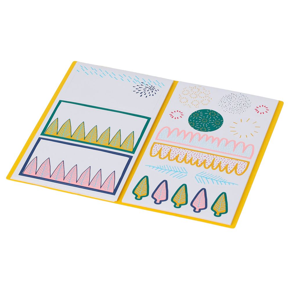 Папка с наклейками, белый синий-розовый IKEA ЛАНКМОЙ 804.340.37 - фото 1